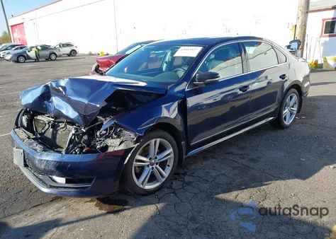 2014 Volkswagen Passat 2.0L Tdi Sel Premium из США, поврежденный, VIN 1VWCN7A35EC026158